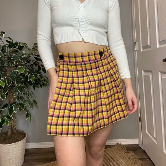 TopShop| Kilt Mini Skirt ( SEEN ON EUPHORIA) - Picture 1 of 8